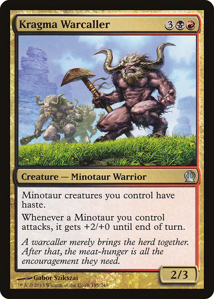 Kragma Warcaller (THS-195) - Theros Foil