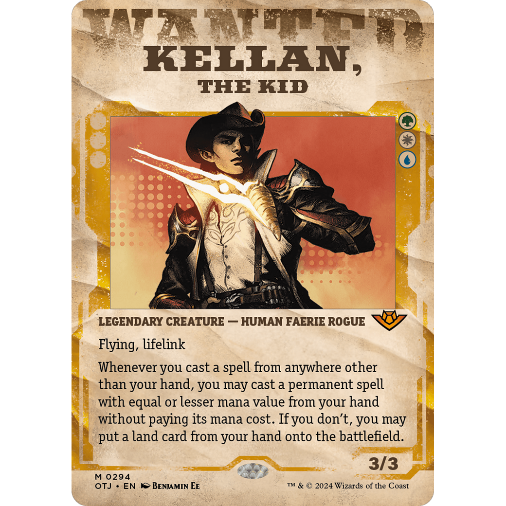 Kellan, the Kid (OTJ-294) - Outlaws of Thunder Junction: (Showcase) (Borderless)