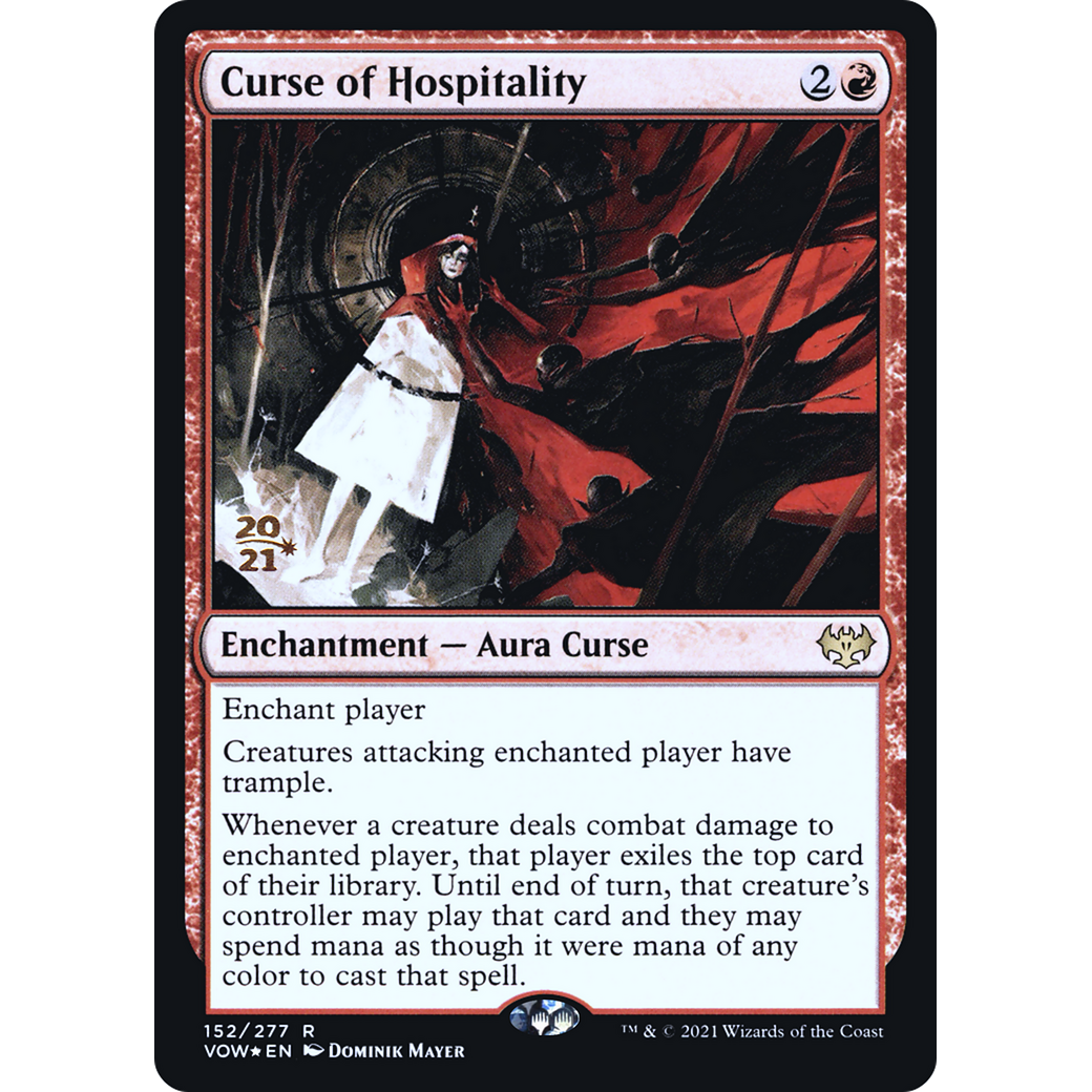 Curse of Hospitality (PRE-152) - Innistrad: Crimson Vow Promos Foil
