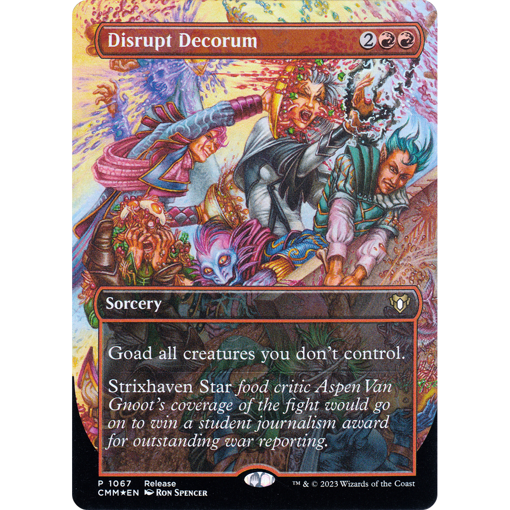 Disrupt Decorum (LARP-1067) - Commander Masters (Borderless) Foil