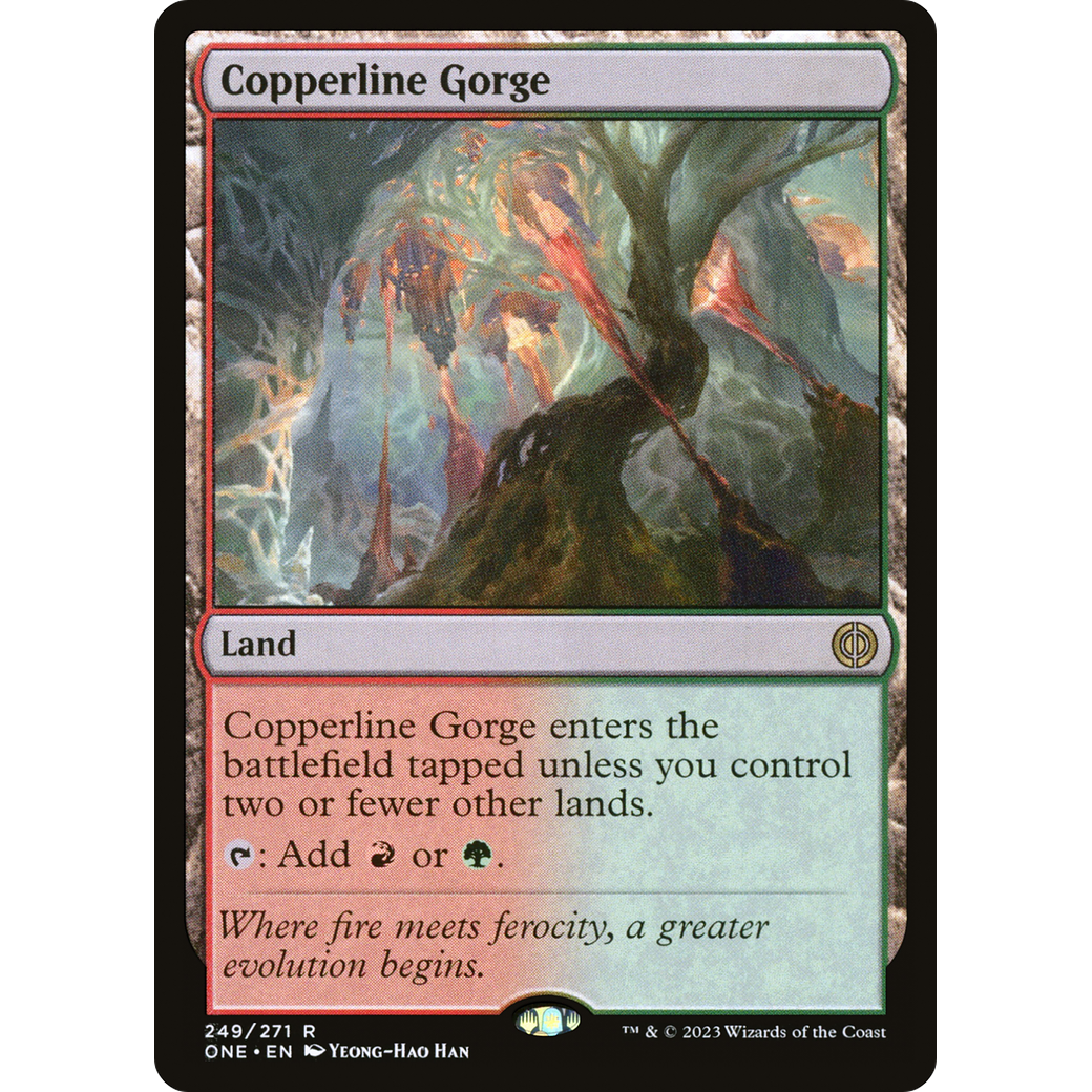 Copperline Gorge (ONE-249) - Phyrexia: All Will Be One Foil