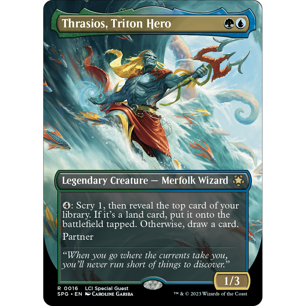Thrasios, Triton Hero (Borderless) (SPG-016) - Special Guests (Borderless)
