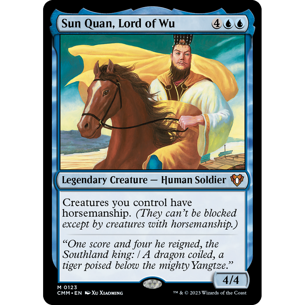 Sun Quan, Lord of Wu (CMM-123) - Commander Masters