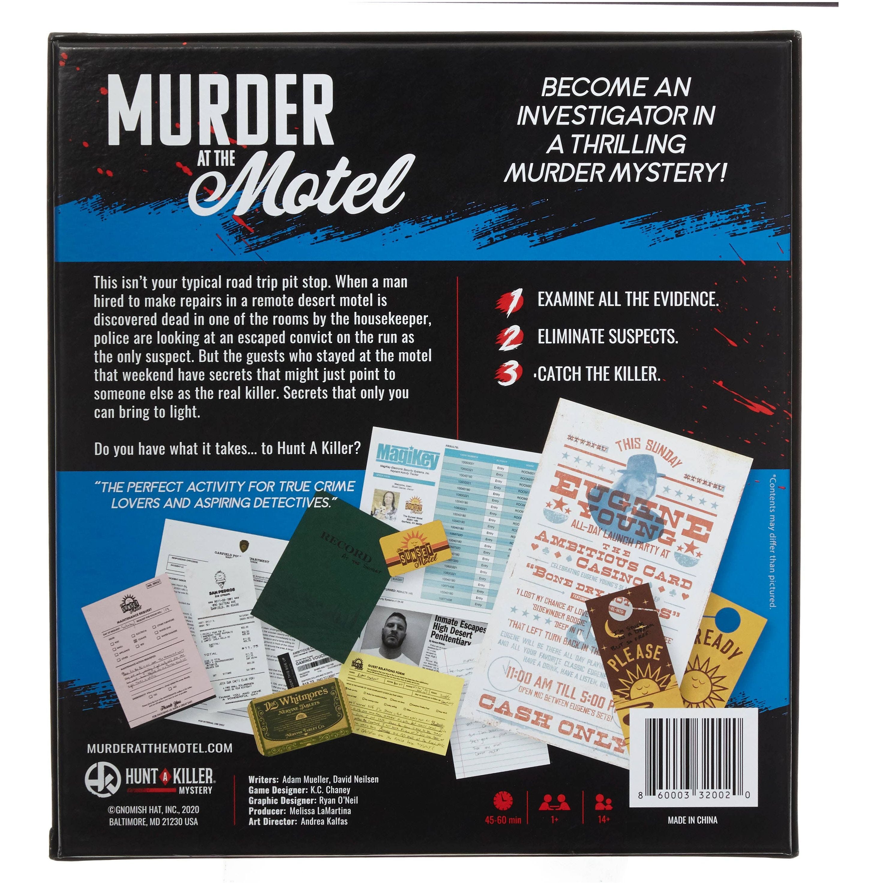 Hunt A Killer: Murder At The Motel, Murder Mystery Game