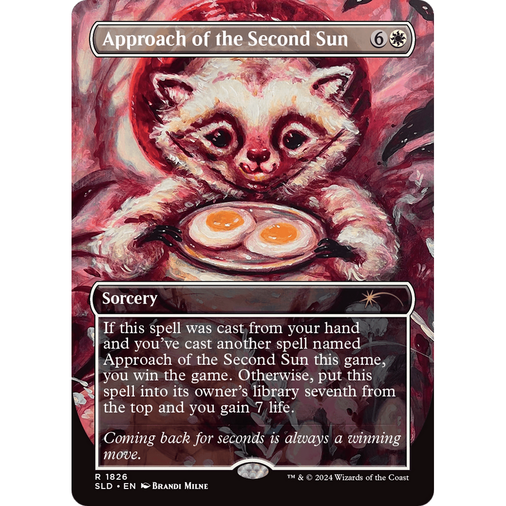 Approach of the Second Sun (Rainbow Foil) (SLD-1826) - Secret Lair Drop (Borderless) Foil