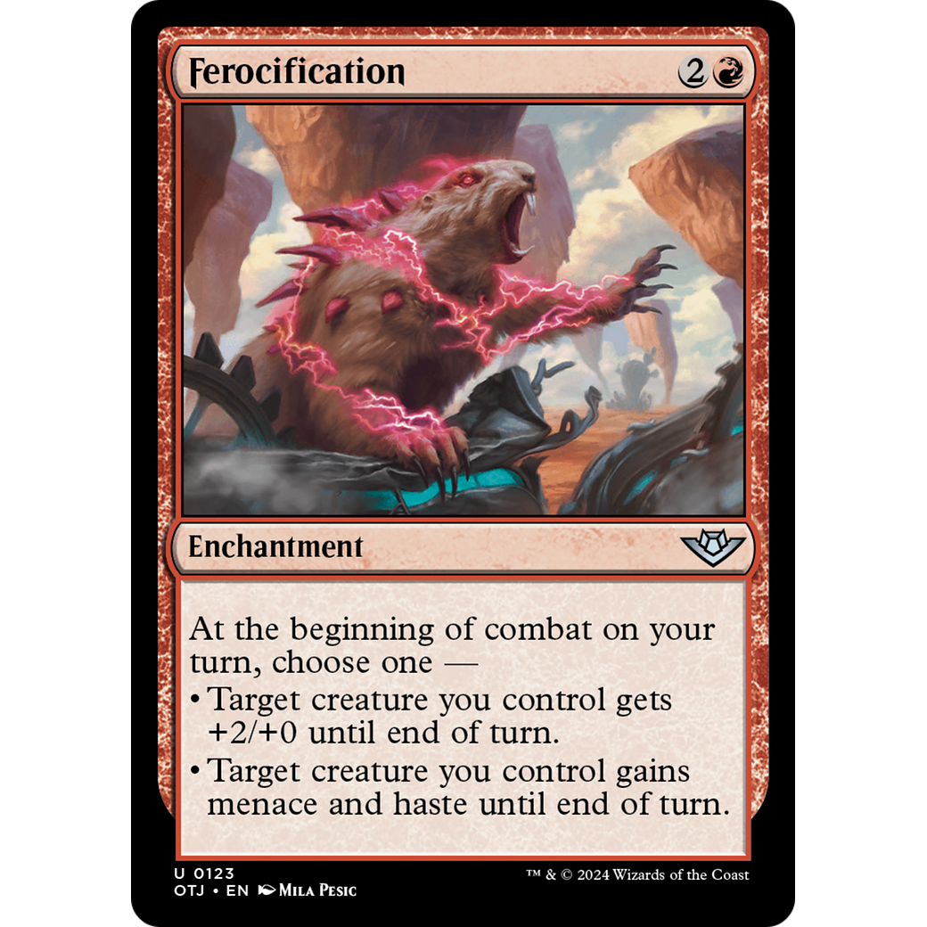 Ferocification (OTJ-123) - Outlaws of Thunder Junction Foil