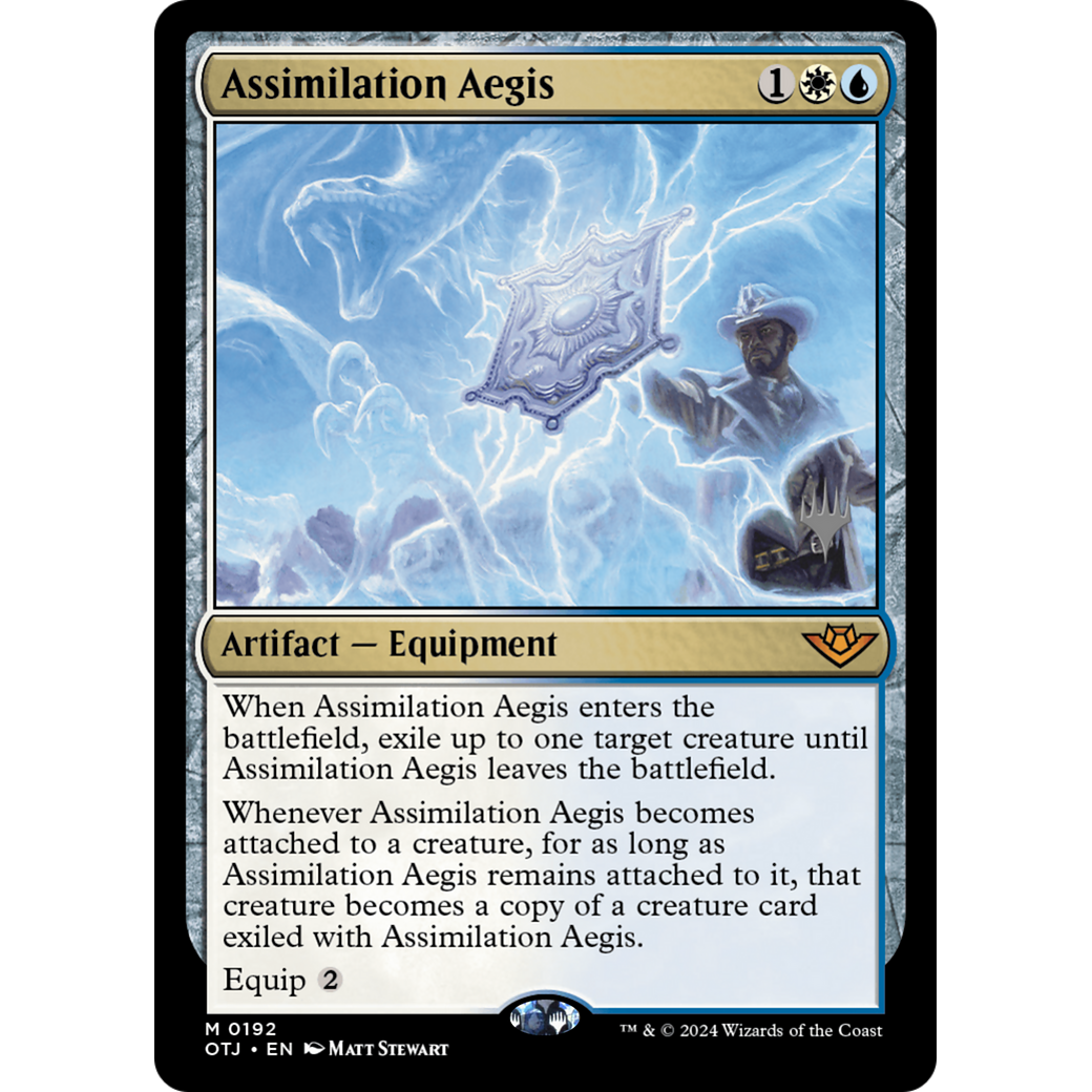Assimilation Aegis (PPOTJ-192P) - Outlaws of Thunder Junction Promos