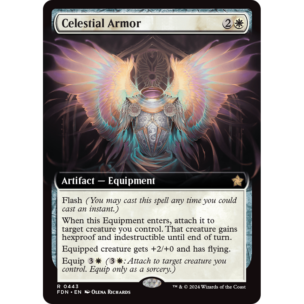 Celestial Armor (FDN-443) - Foundations: (Extended Art) Foil