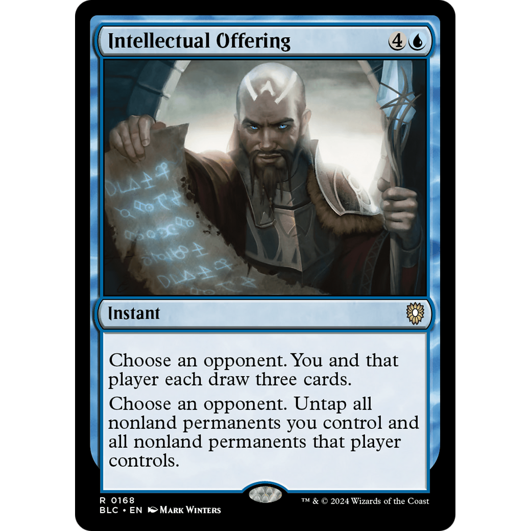 Intellectual Offering (BLC-168) - Bloomburrow Commander