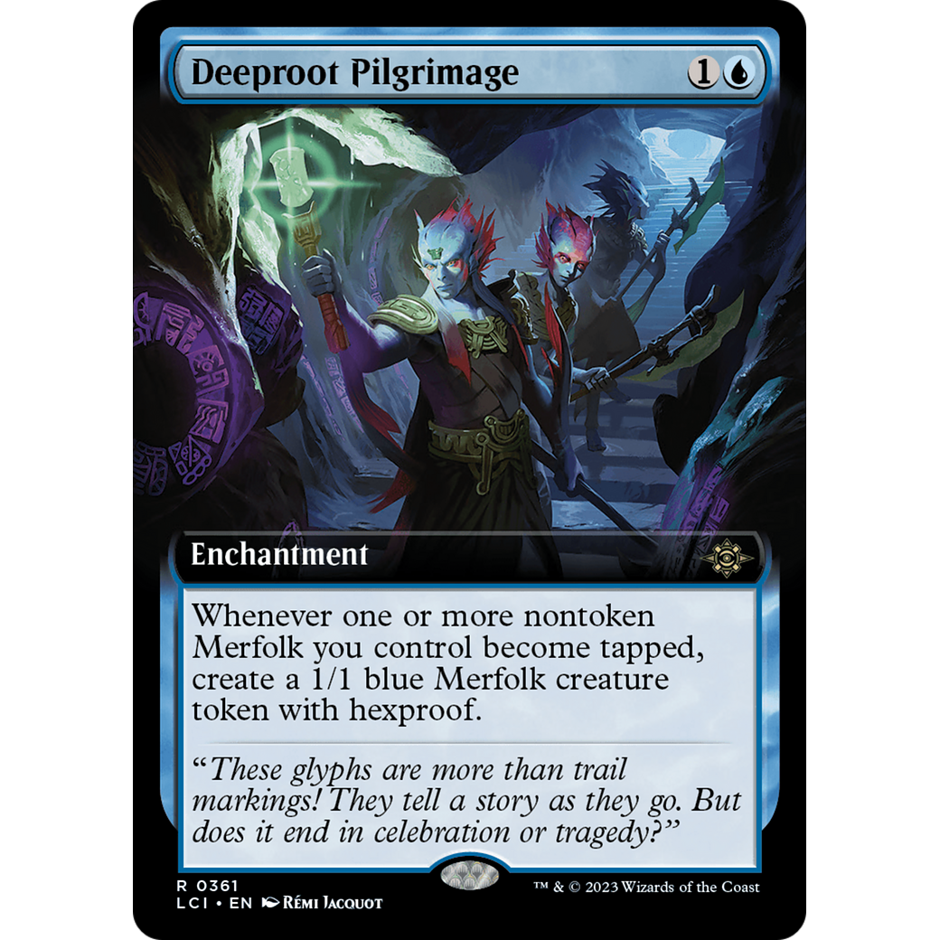 Deeproot Pilgrimage (LCI-361) - The Lost Caverns of Ixalan: (Extended Art) Foil
