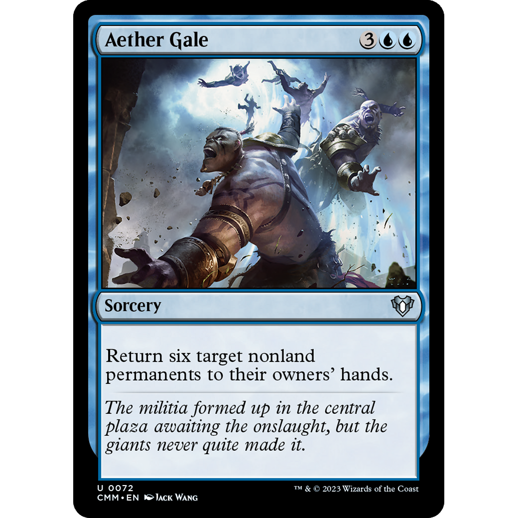 Aether Gale (CMM-072) - Commander Masters Foil