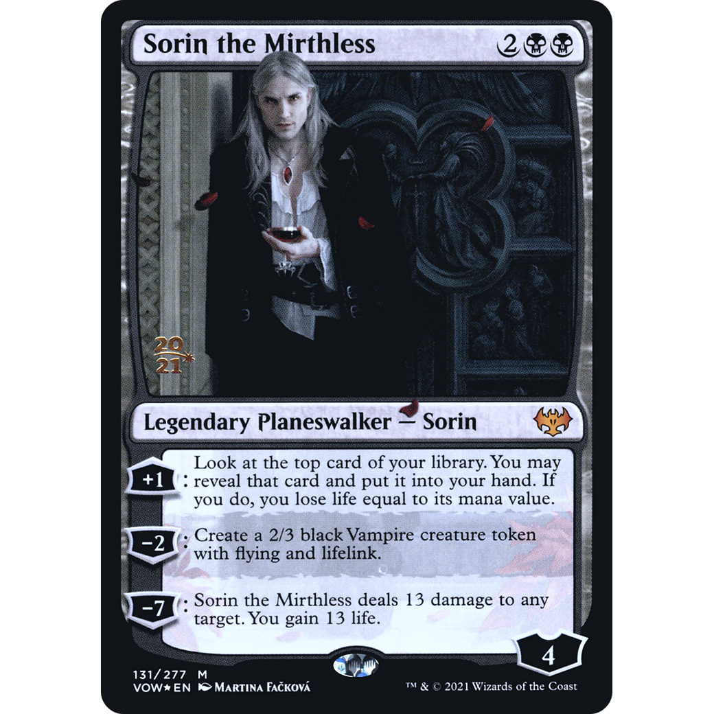 Sorin the Mirthless (PRE-131) - Innistrad: Crimson Vow Promos Foil