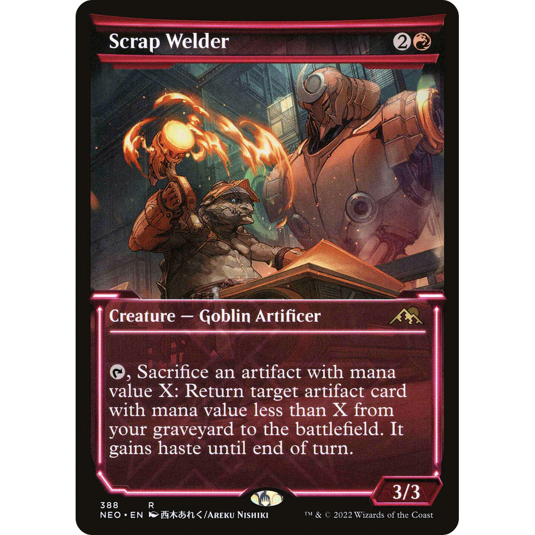 Scrap Welder (NEO-388) - Kamigawa: Neon Dynasty: (Showcase) Foil