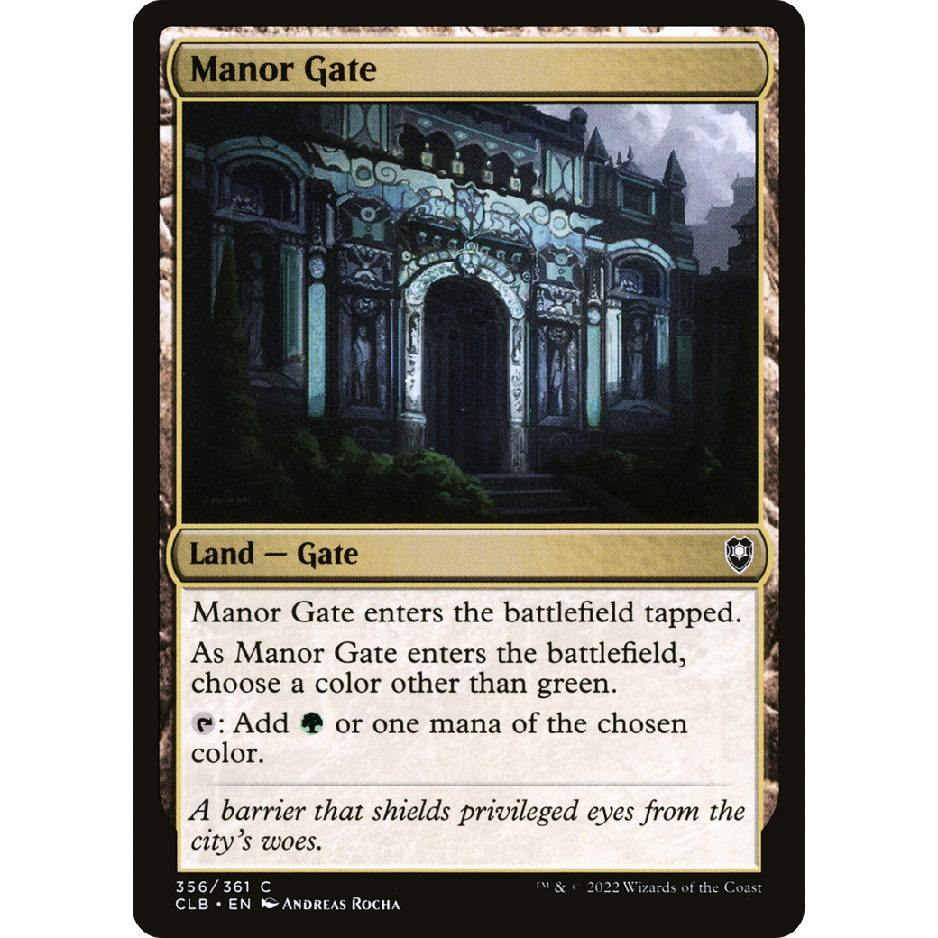 Manor Gate (CLB-356) - Commander Legends: Battle for Baldur's Gate Foil