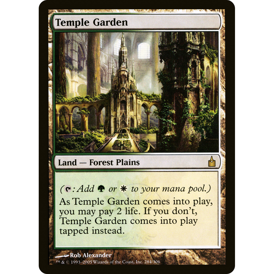 Temple Garden (RAV-284) - Ravnica: City of Guilds Foil