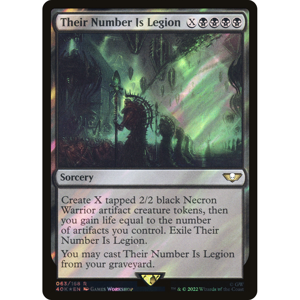 Their Number Is Legion (40K-063) - Warhammer 40,000 Commander Foil