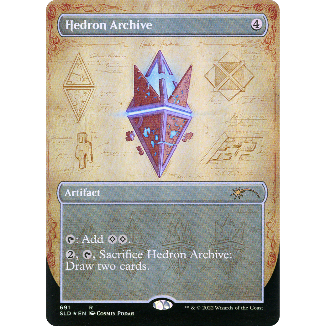 Hedron Archive (Borderless) (SLD-691) - Secret Lair Drop (Borderless) Foil