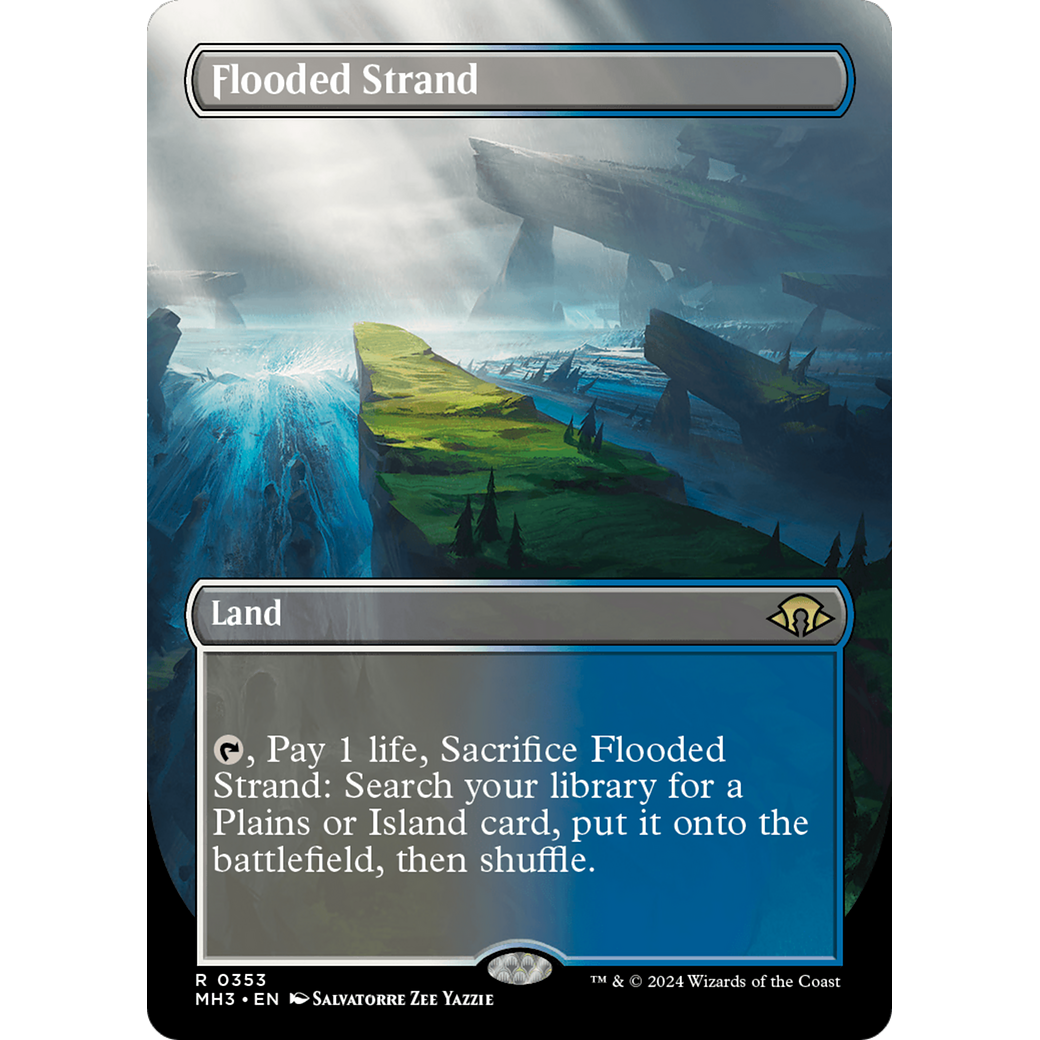 Flooded Strand (MH3-353) - Modern Horizons 3 (Borderless) Foil