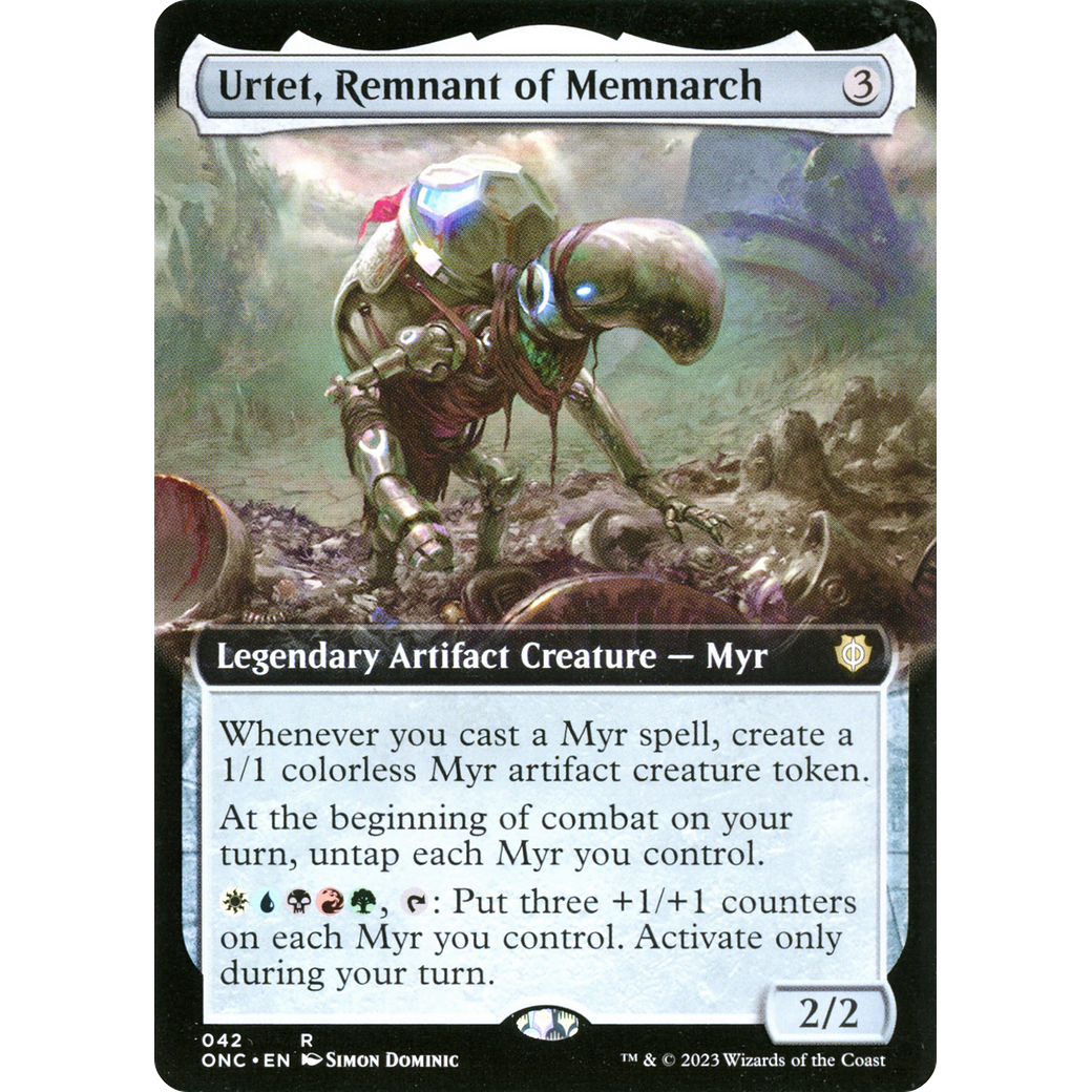 Urtet, Remnant of Memnarch (ONC-042) - Phyrexia: All Will Be One Commander: (Extended Art)