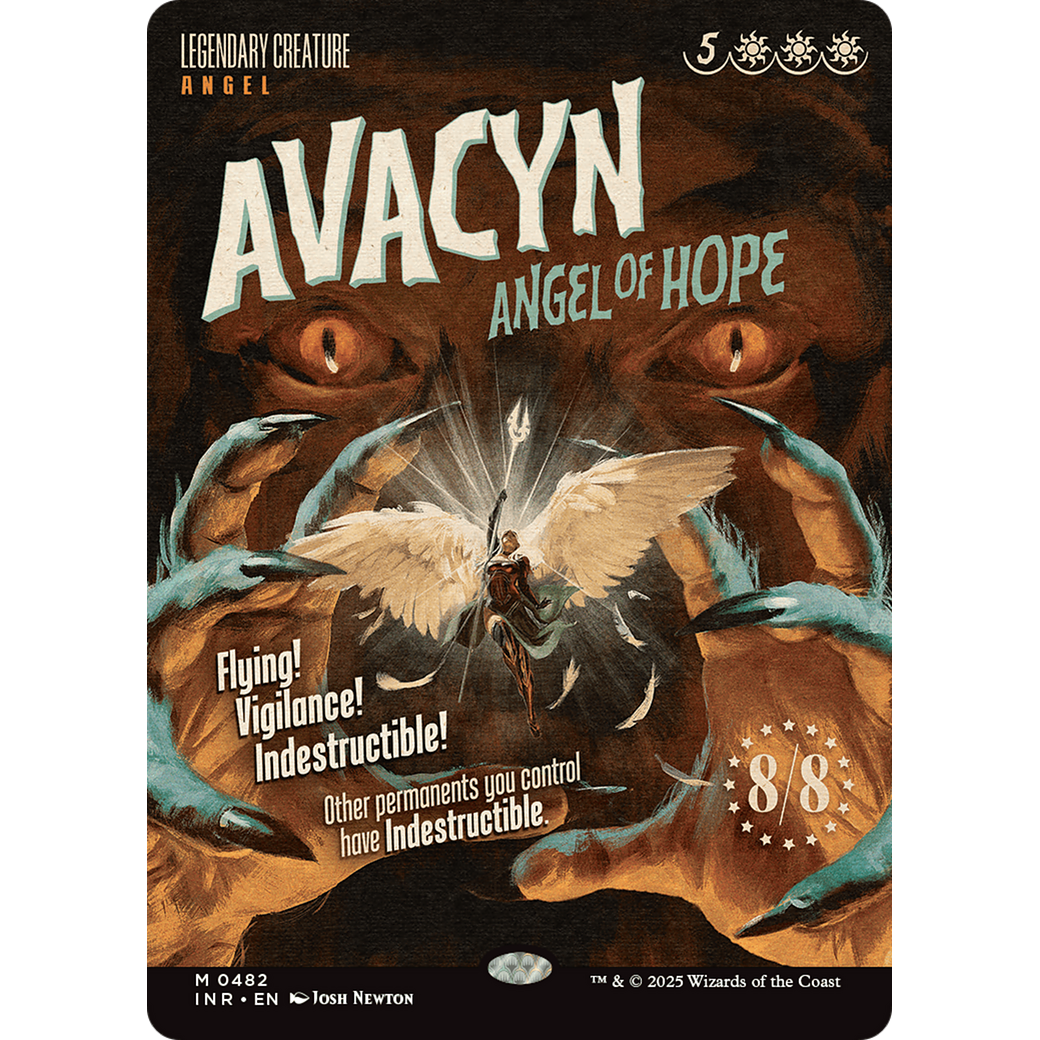 Avacyn, Angel of Hope (INR-482) - Innistrad Remastered: (Showcase) (Borderless) Foil