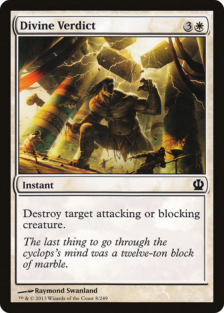 Divine Verdict (THS-008) - Theros Foil