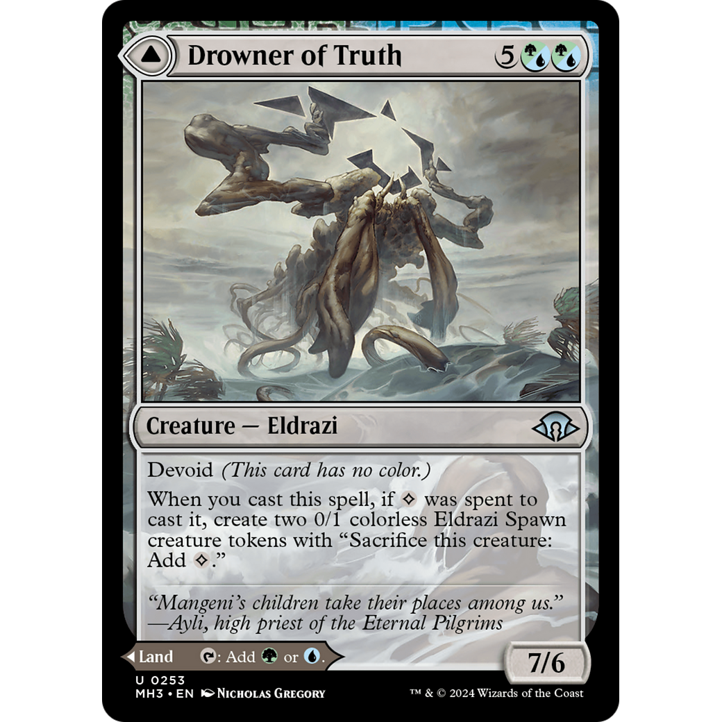 Drowner of Truth // Drowned Jungle (MH3-253) - Modern Horizons 3: (devoid) Foil