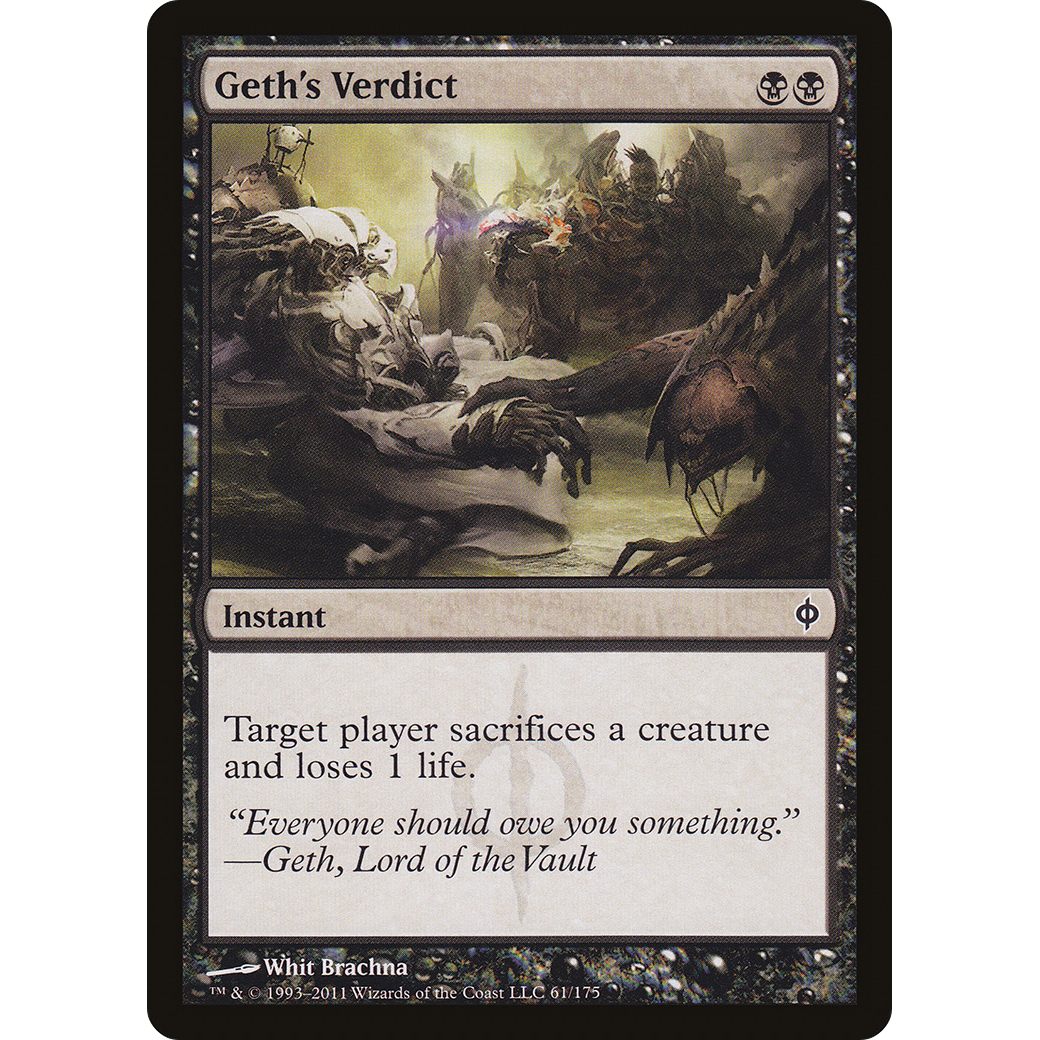 Geth's Verdict (NPH-061) - New Phyrexia Foil