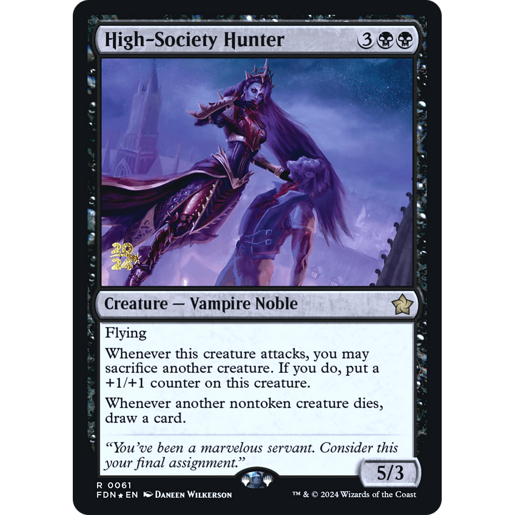 High-Society Hunter (PRE-61S) - Foundations Promos Foil