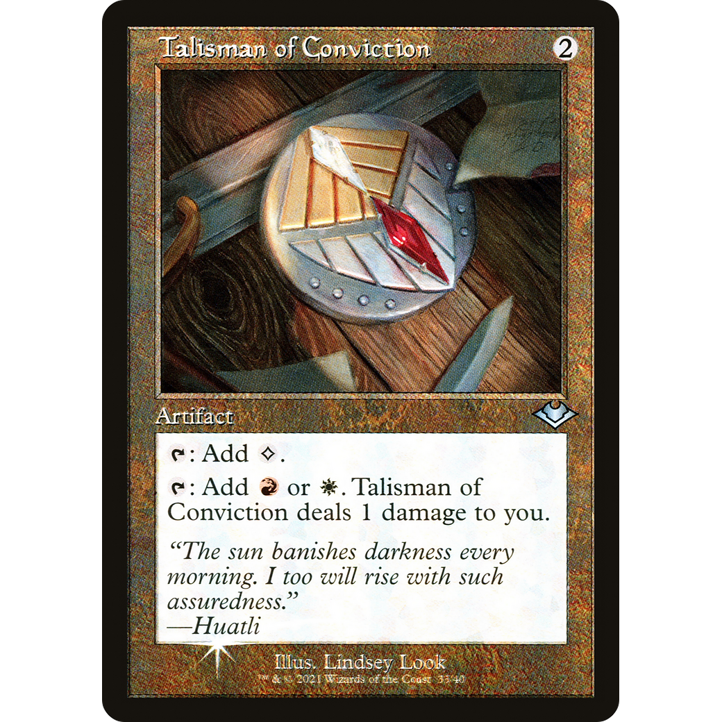 Talisman of Conviction (Retro Frame) (MH1-033) - Modern Horizons 1 Timeshifts Foil