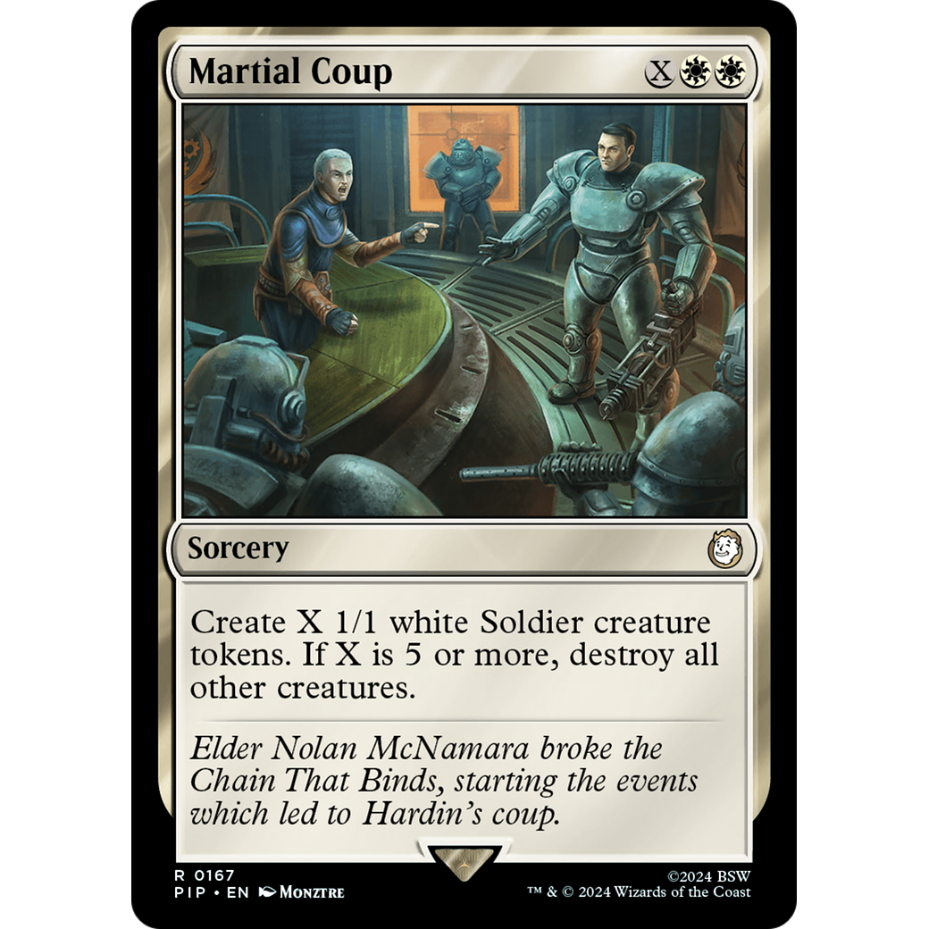 Martial Coup (PIP-167) - Fallout