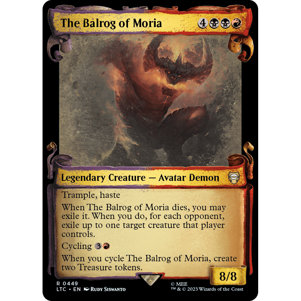 The Balrog of Moria (LTC-449) - Tales of Middle-earth Commander: (Showcase)