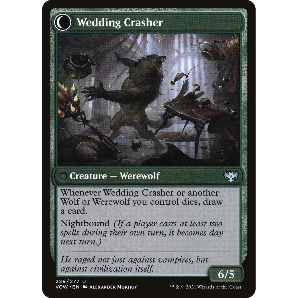 Wolfkin Outcast (VOW-229) - Innistrad: Crimson Vow: (Double Faced Transform) Foil