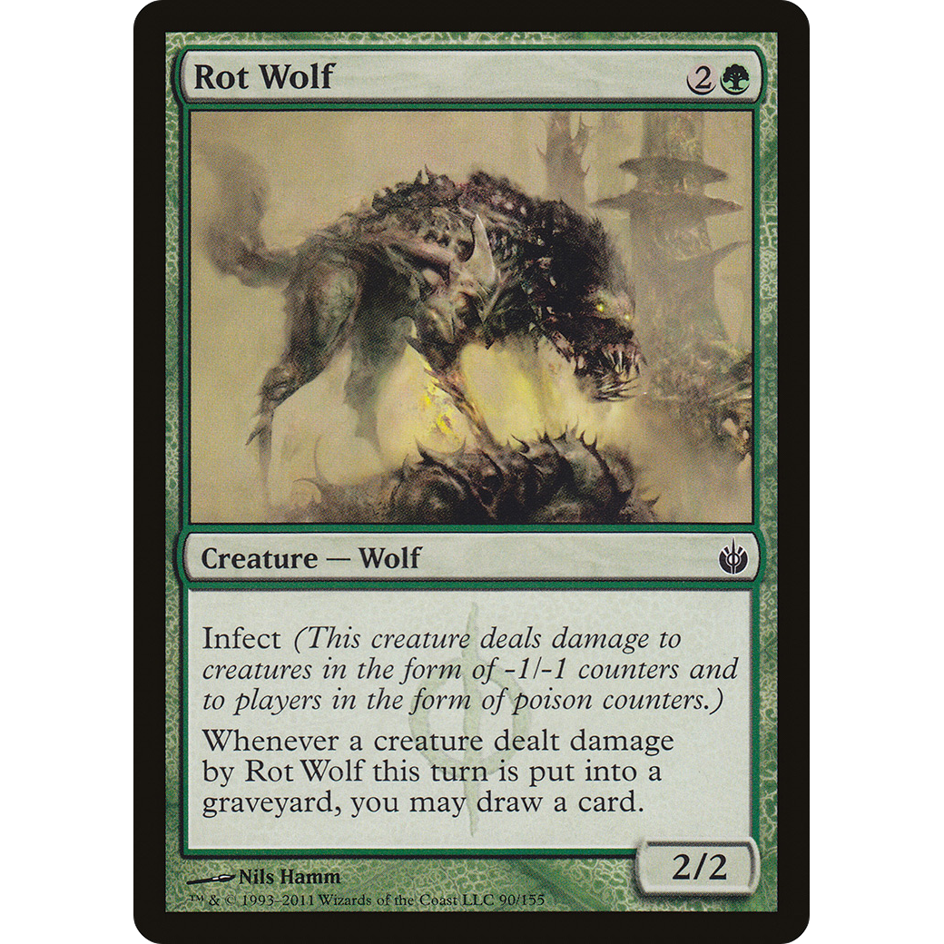 Rot Wolf (MBS-090) - Mirrodin Besieged Foil