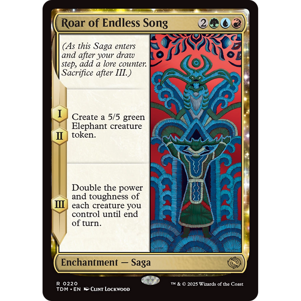 Roar of Endless Song (TDM-220) - Tarkir: Dragonstorm: (enchantment) Foil