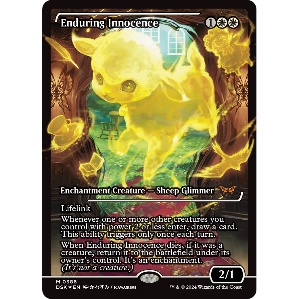 Enduring Innocence (DSK-386) - Duskmourn: House of Horror: (Showcase) Foil