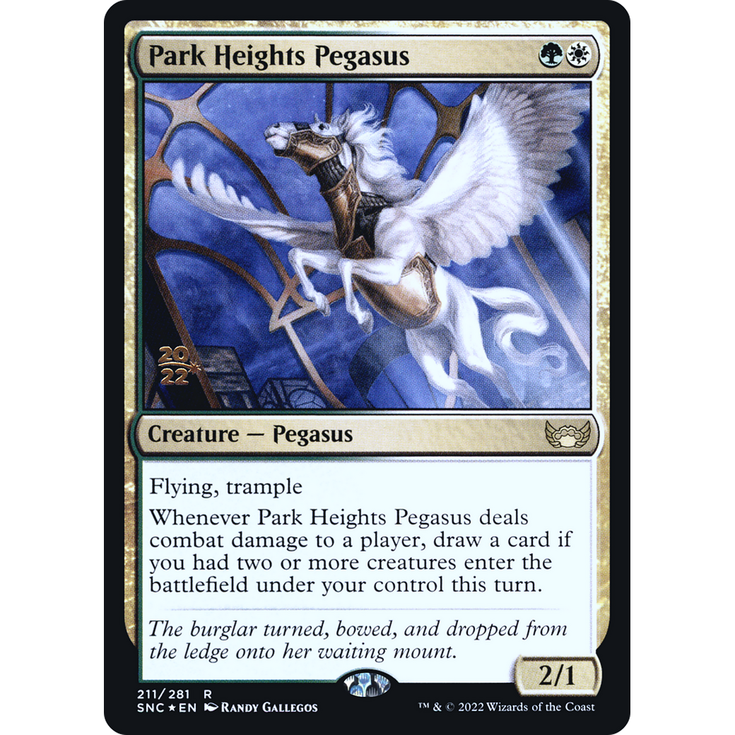 Park Heights Pegasus (PRE-211) - Streets of New Capenna Promos Foil