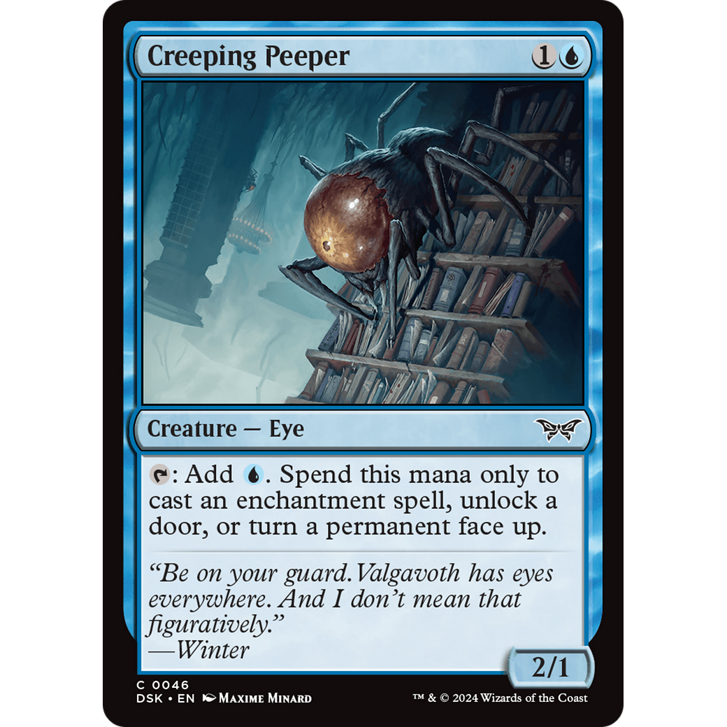 Creeping Peeper (DSK-046) - Duskmourn: House of Horror Foil