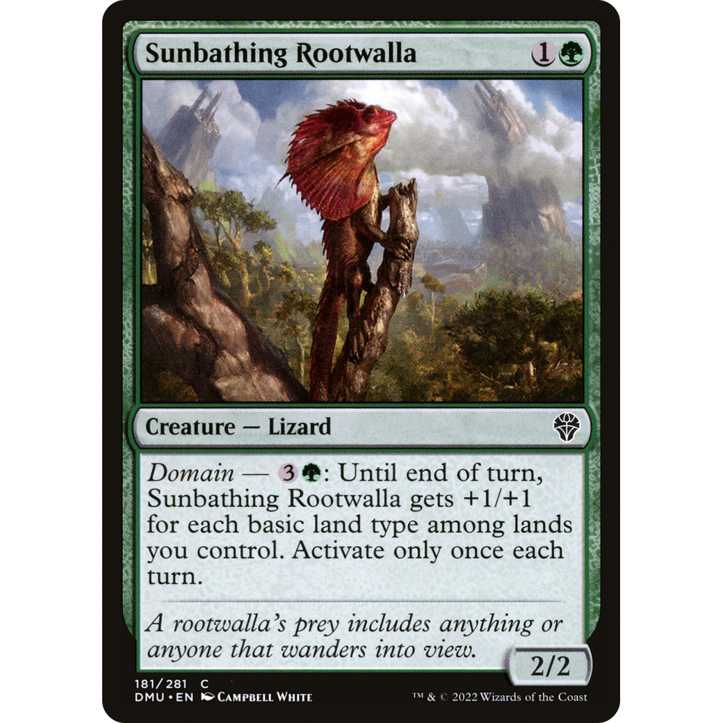 Sunbathing Rootwalla (DMU-181) - Dominaria United Foil
