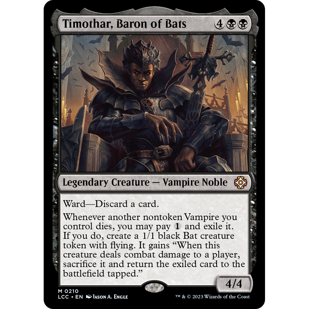 Timothar, Baron of Bats (LCC-210) - The Lost Caverns of Ixalan Commander