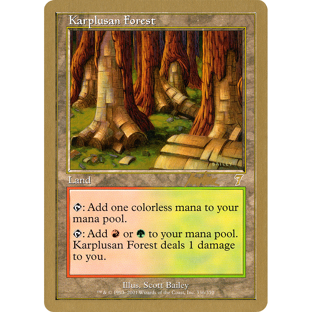 Karplusan Forest - 2002 Brian Kibler (7ED) (WCD-) - World Championship Decks 2002
