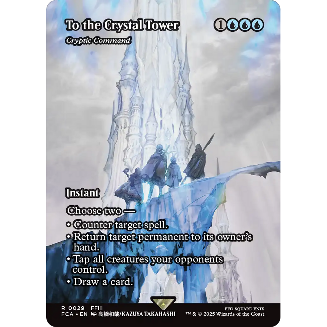 To the Crystal Tower - Cryptic Command (Showcase) (FCA-029) - FINAL FANTASY: Through the Ages / To the Crystal Tower (Borderless) Foil