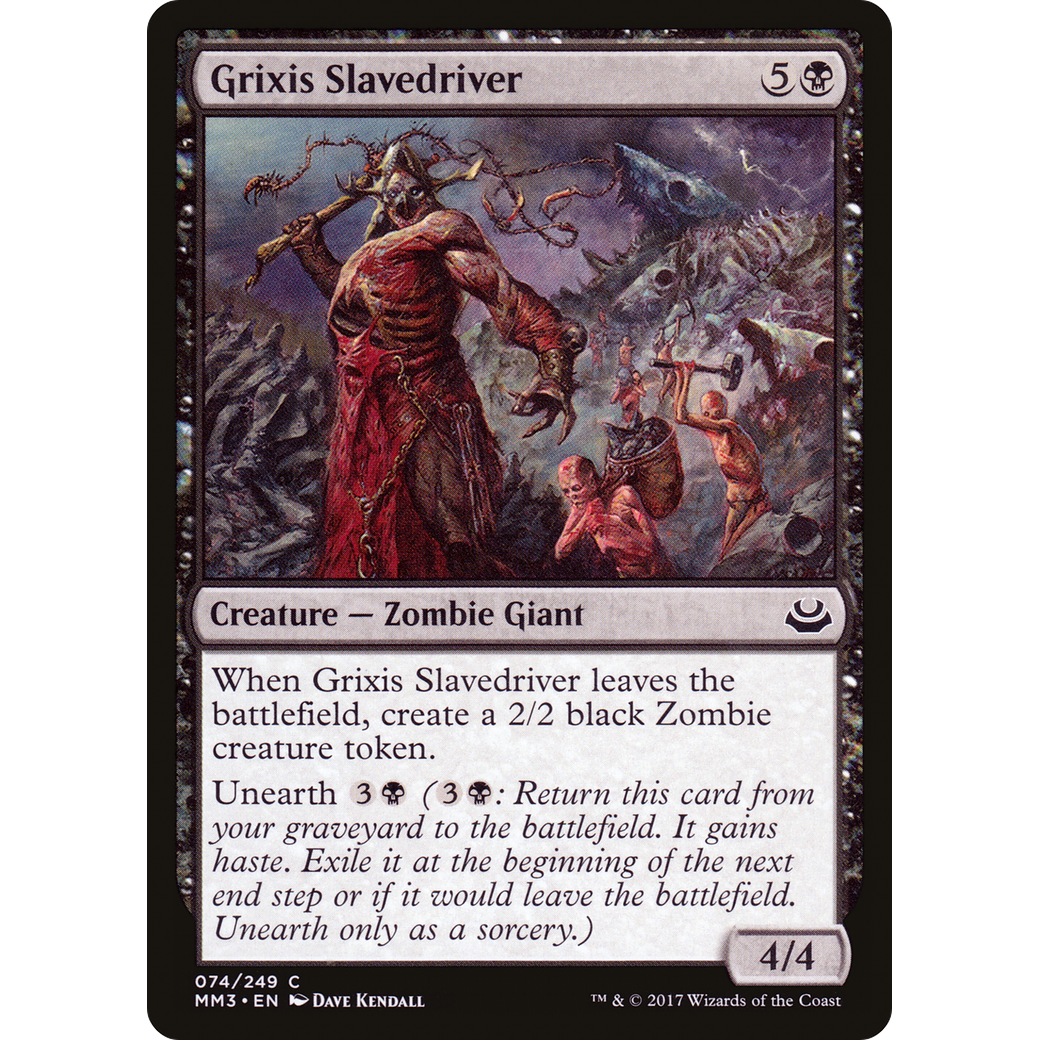 Grixis Slavedriver (MM3-074) - Modern Masters 2017