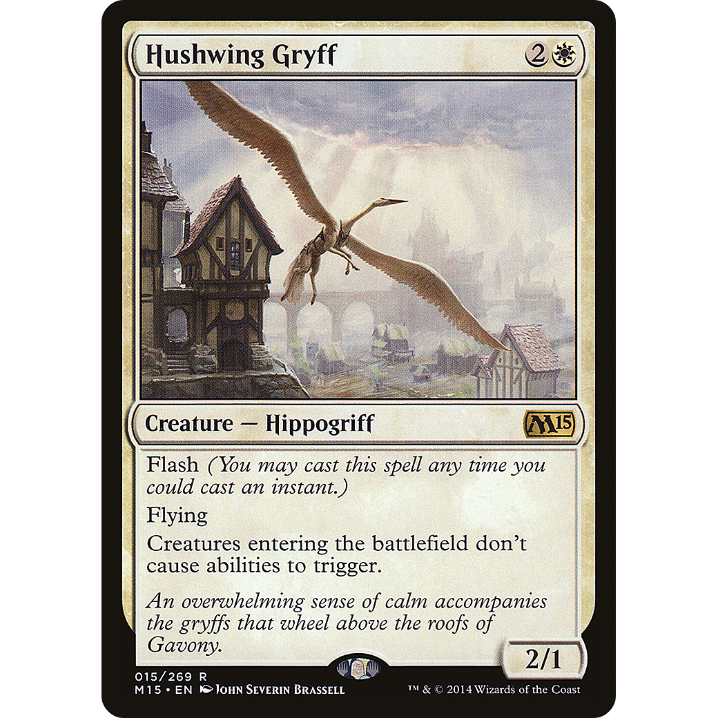 Hushwing Gryff (M15-015) - Magic 2015 Foil