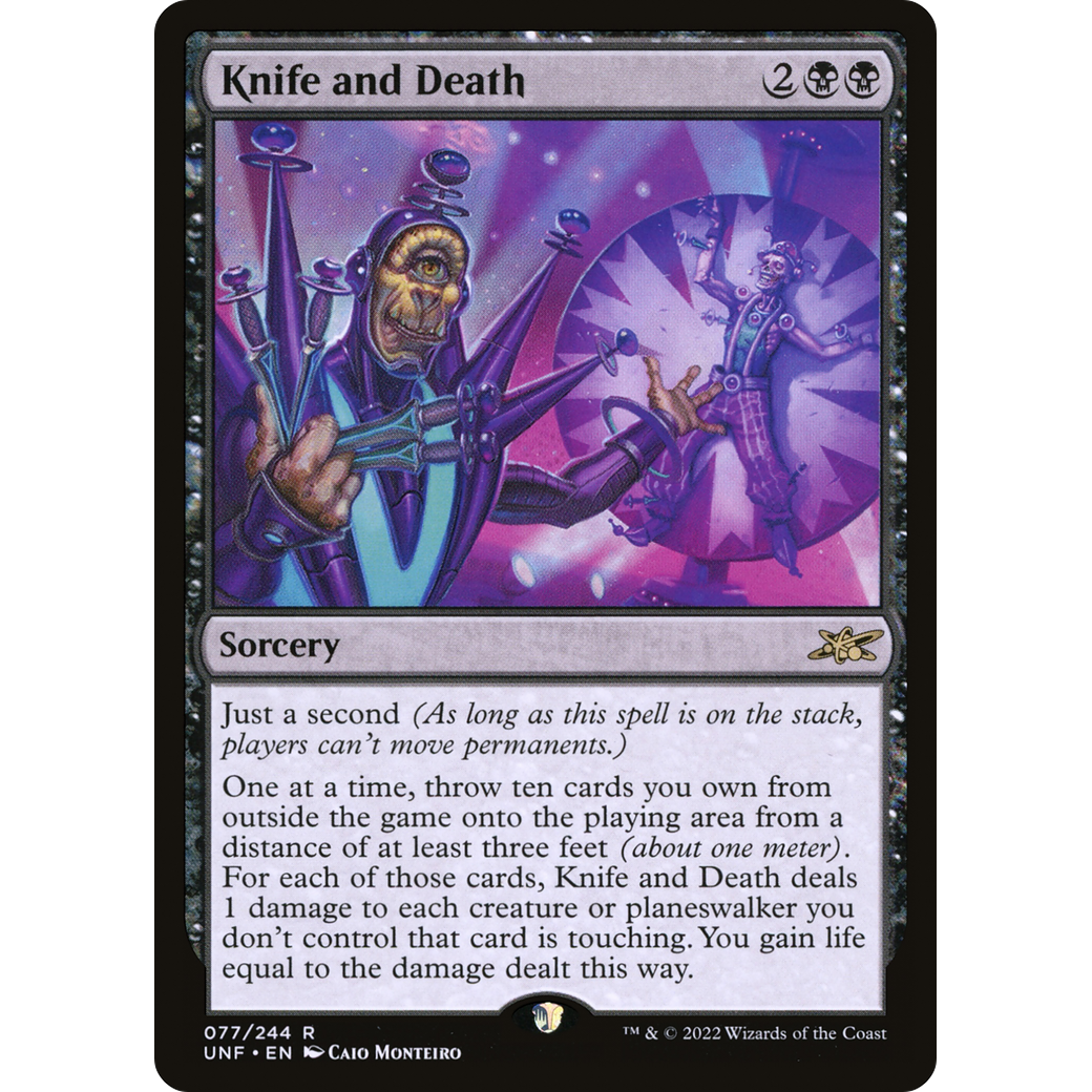 Knife and Death (UNF-077) - Unfinity Foil