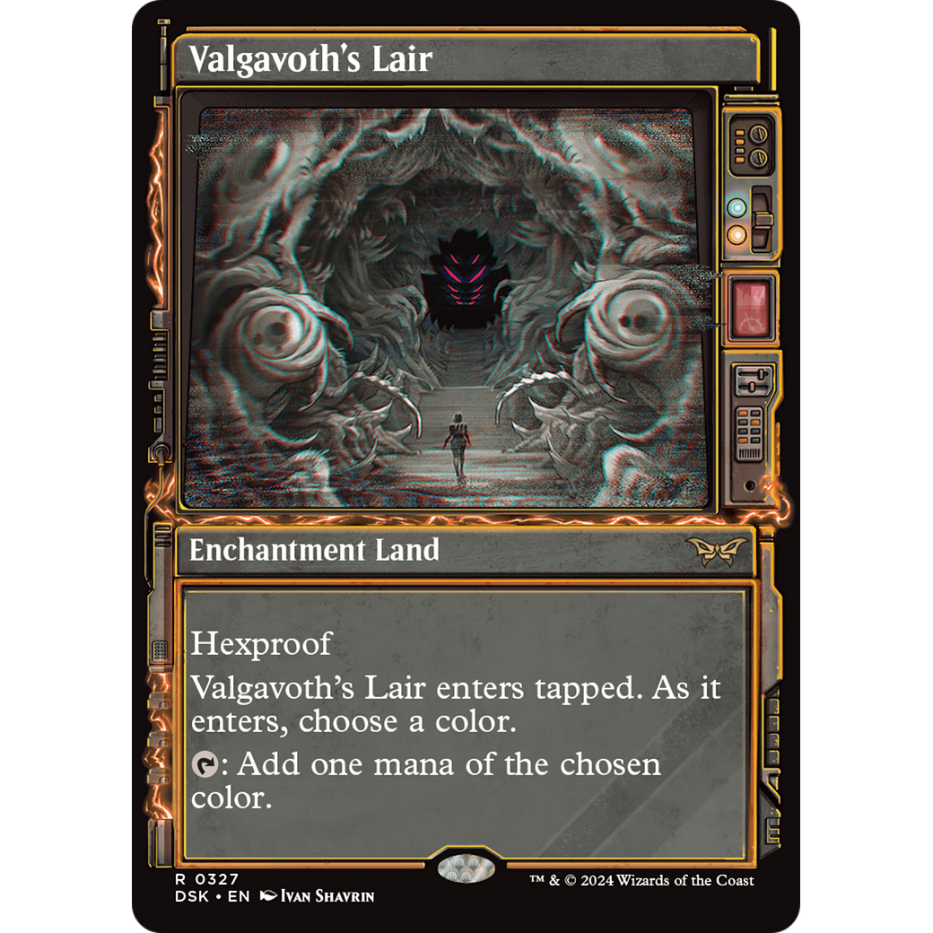 Valgavoth's Lair (DSK-327) - Duskmourn: House of Horror: (Showcase) Foil