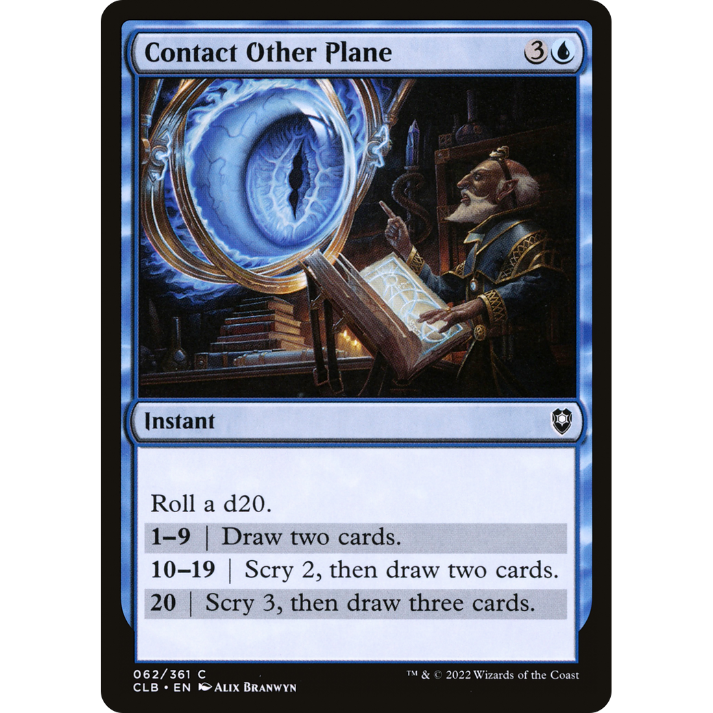 Contact Other Plane (CLB-062) - Commander Legends: Battle for Baldur's Gate Foil