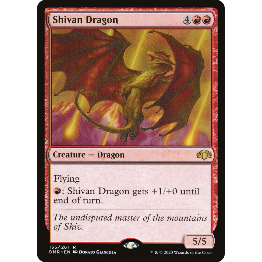 Shivan Dragon (DMR-135) - Dominaria Remastered Foil