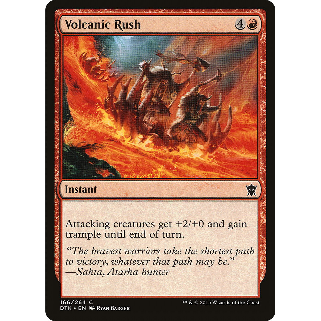 Volcanic Rush (DTK-166) - Dragons of Tarkir Foil
