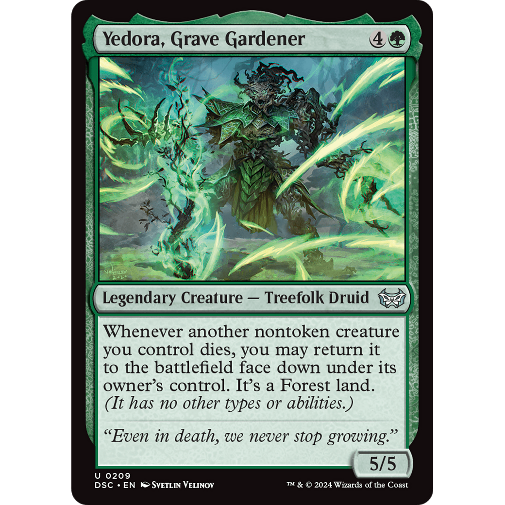 Yedora, Grave Gardener (DSC-209) - Duskmourn: House of Horror Commander