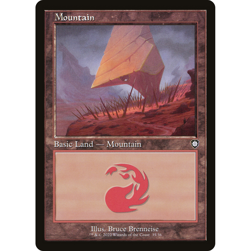 Mountain (35) (Retro Frame) (BRC-035) - The Brothers' War Commander